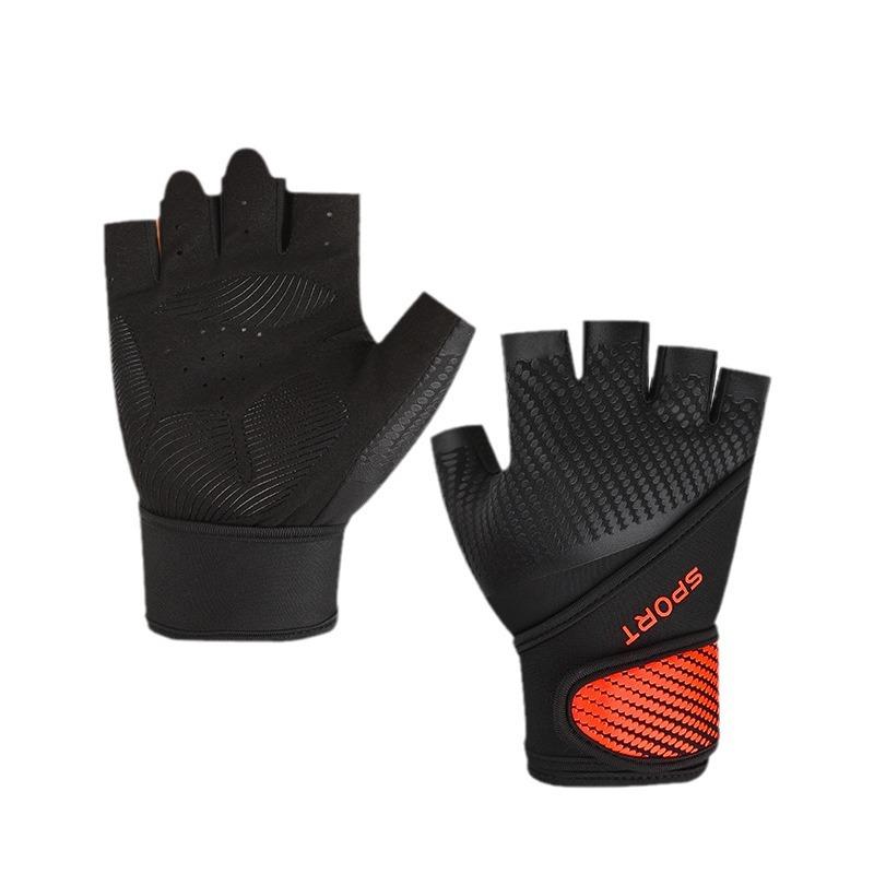 Спортивные и фитнес-перчатки для мужчин и женщин, с половиной пальцев, для тяжелой атлетики, с гантелями, для горизонтальной перекладины, для велосипеда, противоскользящие, против мозолей, для велоспорта на открытом воздухе