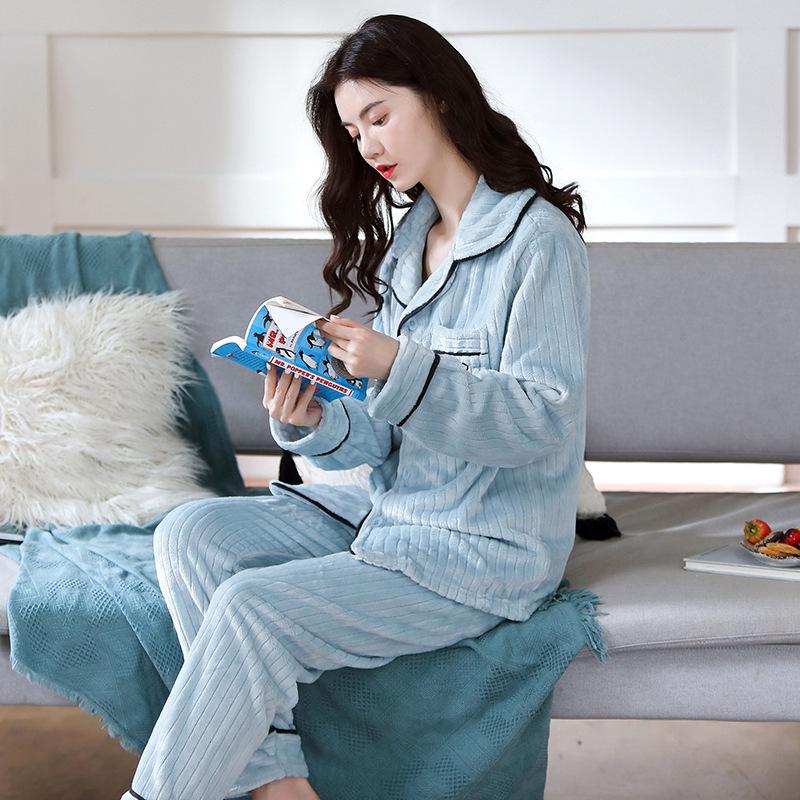 Women's Pajamas Set Warm Cartoon Leisure Women's Pajamas Set I Am Homewear Set