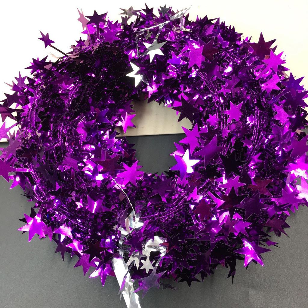 Золотые, серебряные звезды, проволочная гирлянда, мишура-звезда, украшение для рождественской елки из ротанга для рождественской части