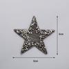 Пятиконечная звезда, железная нашивка с аппликацией, DIY Декор, блестящие принадлежности для шитья из смолы