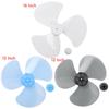 Plastic 3 Leaves Pedestal Table Fan Blade Accessory with Fan Nut Cover