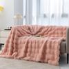 Bubble Rabbit Blanket Flannel Blanket Four Season Nap Sofa Blanket Coral Fleece Leisure Air Conditioning Cover Blanket Thickened Plush Bed Cover