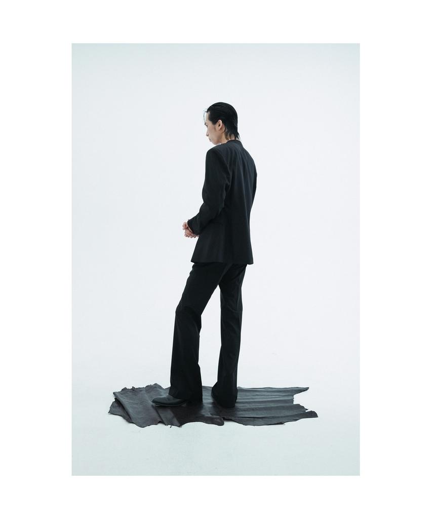 LUNECAVE Worsted Slim-Waist Zip-Up Jacket