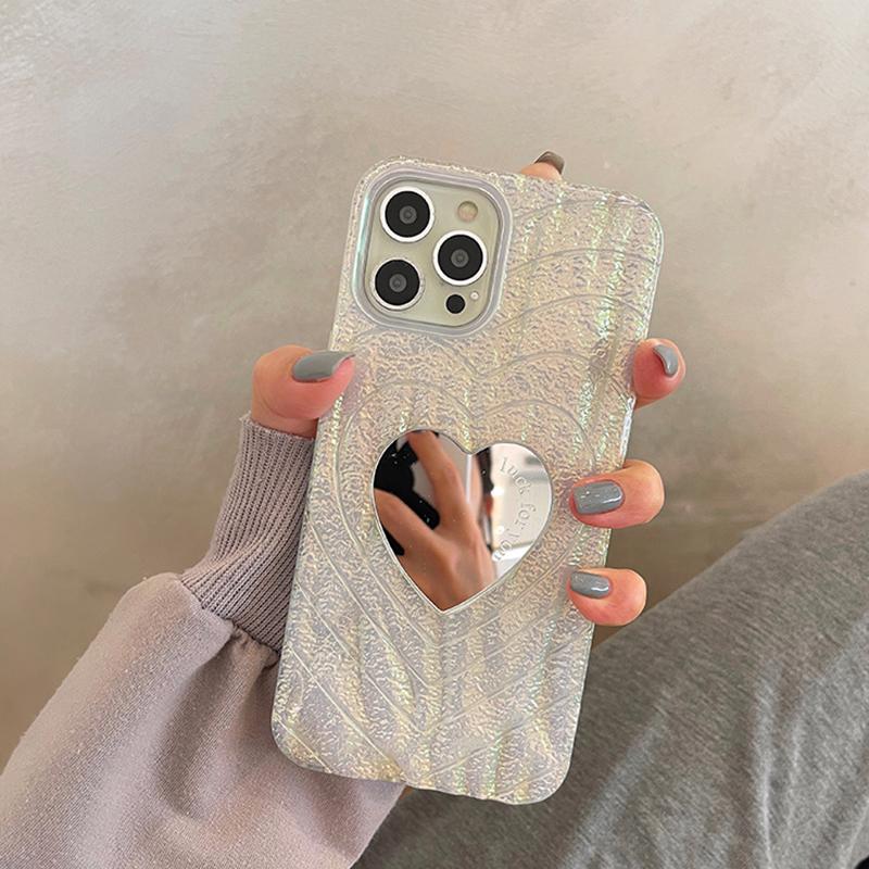 Роскошный чехол для телефона с 3d сердцем и пульсацией воды для Iphone 14 13 12 11 Pro Max Xs X Xr Love Mirror, мягкий силиконовый противоударный чехол