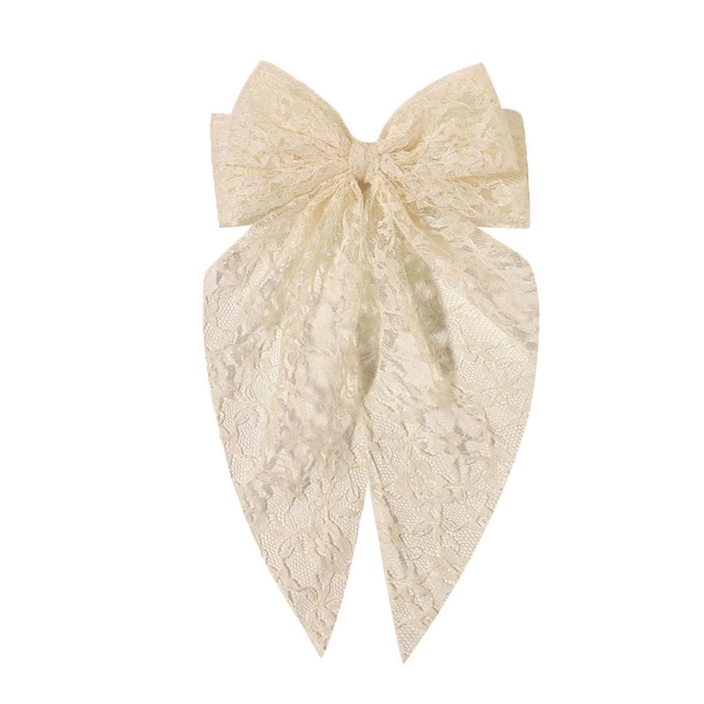 1 шт. весна лето элегантный кружевной бант заколка-автомат милая заколка на затылок сексуальное украшение для волос милый женский головной убор