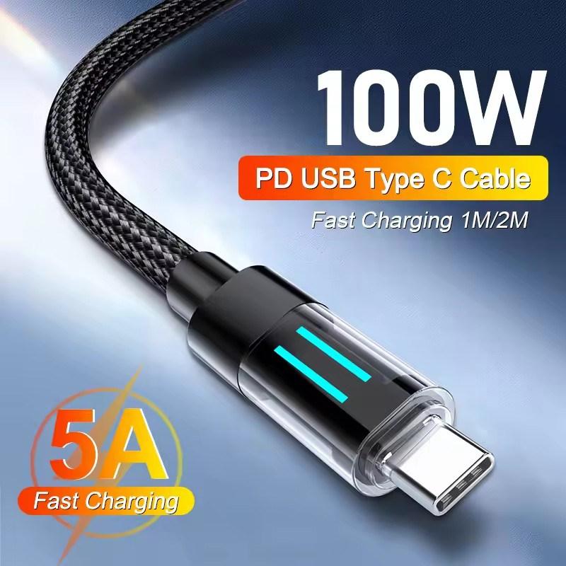 Кабель USB C для быстрой зарядки PD 100 Вт Быстрое зарядное устройство для Apple iPhone 17 16 Pro Max Plus Кабель USB на Type C Шнур передачи данных для телефона Аксессуары