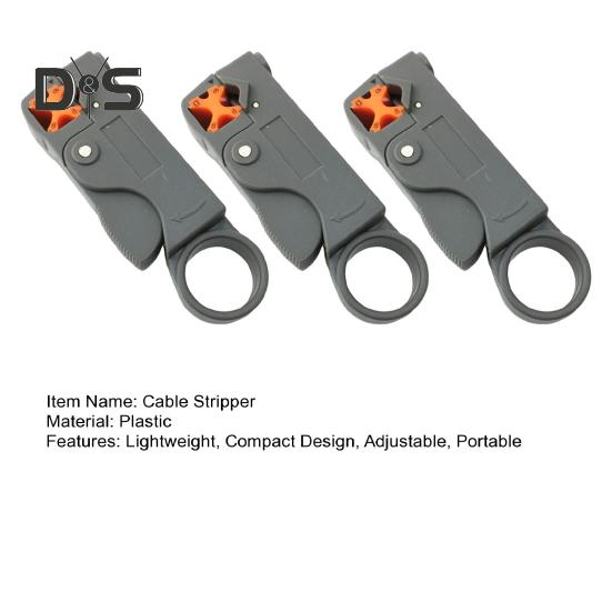 1/2/3 шт. вращающийся коаксиальный коаксиальный кабельный резак с регулируемой глубиной резки компактный дизайн портативный коаксиальный кабельный резак