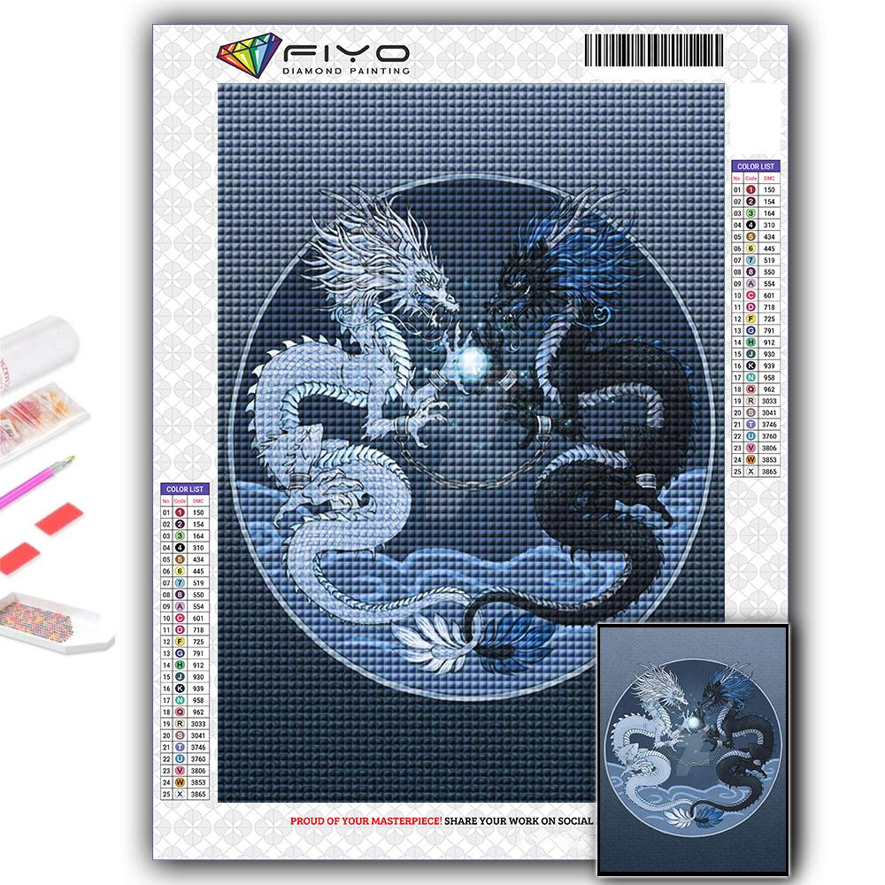 5D DIY китайский дракон вышивка крестом стразы Алмазный рисунок вышивка мозаика домашний декор