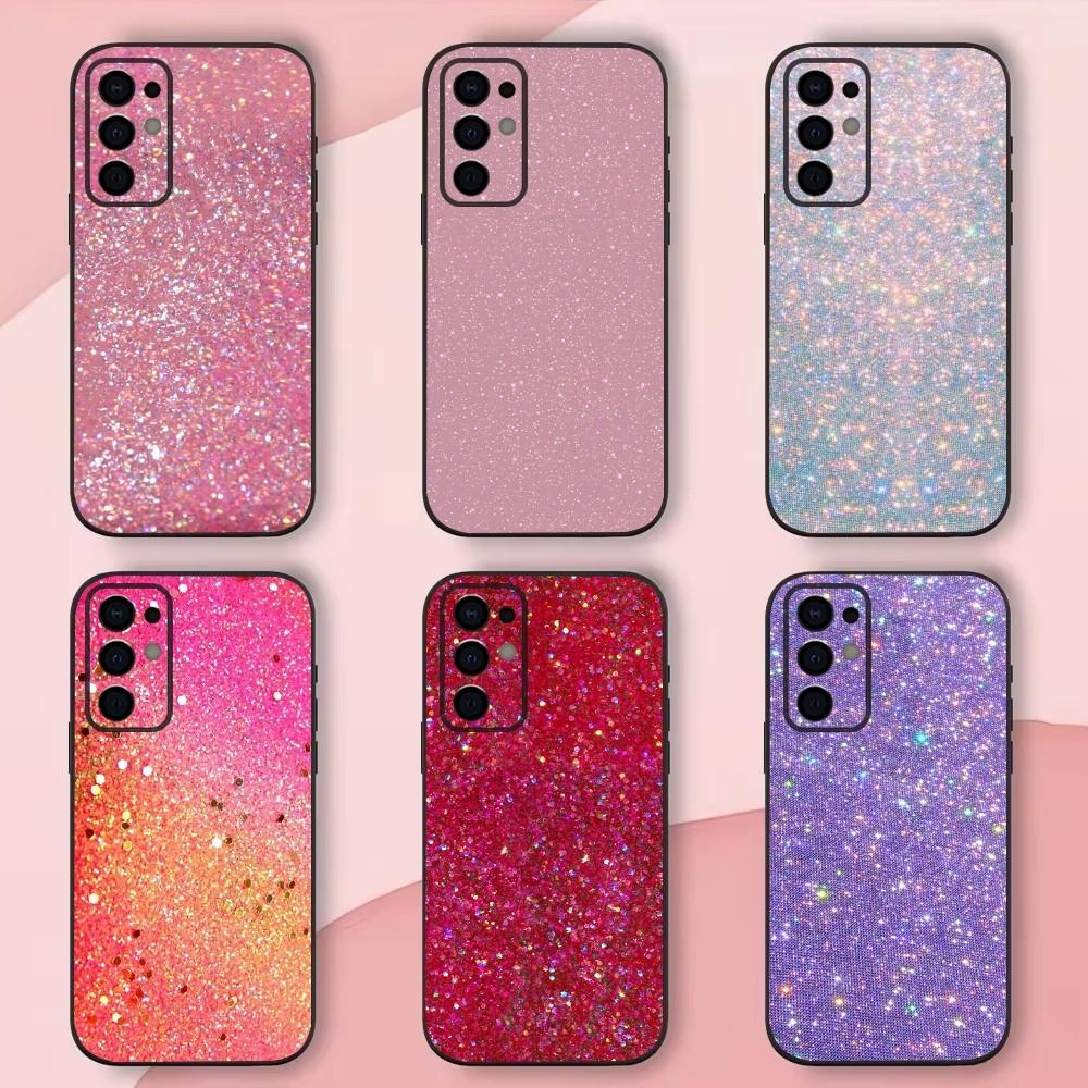 Розовый блестящий крутой чехол для телефона Samsung S24, S21, S22, S23, S30, Ultra, S20, Plus, Fe, Lite, Note, 10, 9, 5G, Черный мягкий чехол