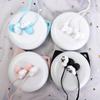 Earphones Microphone Bass sound with Earphones Case 3.5mm Earphones In-Ear With Mic Wired Headset