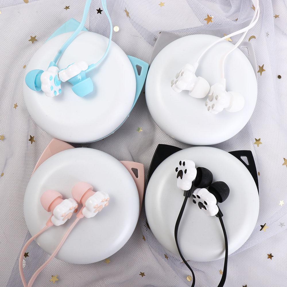 Earphones Microphone Bass sound with Earphones Case 3.5mm Earphones In-Ear With Mic Wired Headset