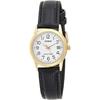 Leather Band Watch with Dial and Date Display LTP-V002GL-7B2 Women's Gold-Tone Easy-to-Read