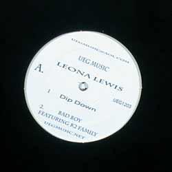 12-дюймовая пластинка LEONA LEWIS - Dip Down / Bad Boy / Private Party UEG1203 UEG Music UK Rap & Hip-Hop/R&B Б/у