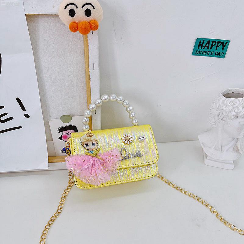 Trendy Breathable And Waterproof Mini Handheld Kids Shoulder Bag With Bow Design