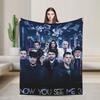 Warm Blanket Picnic Now You See Me 3 Movie  Throw Blanket  Flannel Bedspread For Outdoor Novelty Sofa Bed Cover