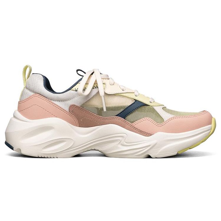Skechers Кроссовки Stamina Airy Wing Сетчатая Синтетическая Кожа Удобная Толстая Подошва Ретро Повседневные Низкие Папины Кроссовки Женская Кроссовка Натуральный 896003-NTMT