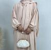 XG2057 Women's Hooded Hijab Long Kaftan Dress - Malaysia, Middle East, Dubai, Turkey