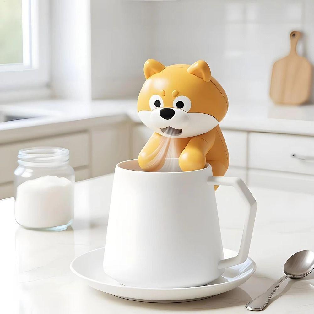 Cute Cartoon Design Portable Handheld Fan Dog Shape Design Hanging Cooling Tool  Travel Use
