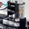 Наклонный Многосекционный Настольный Органайзер для Хранения Косметики и Кистей для Макияжа Стеллаж-Органайзер Поворотный Ящичный Пылезащитный Контейнер для Хранения