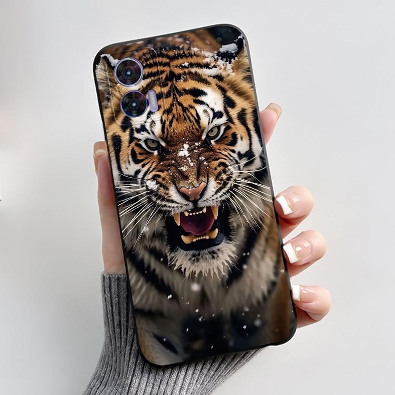 For Motorola Edge 30 Neo Case Fashion Luxury Cute Cool Black TPU Soft Cover For Moto Edge 30 Lite Fundas Edge30 Fusion Bumper