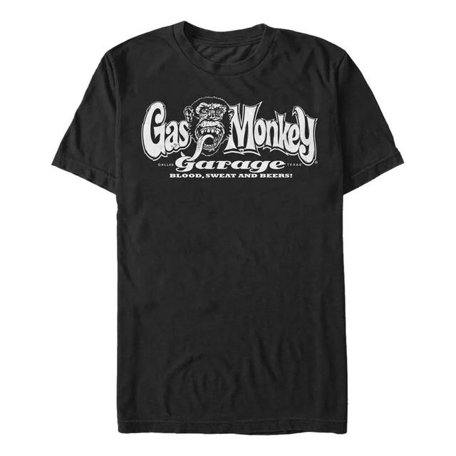 Camiseta Gas Monkey Garage Dallas Texas Blood Sweat Beers