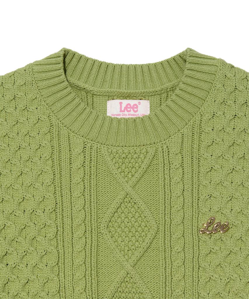 LEE Women'S Chunky Short Sleeve Knit Lime