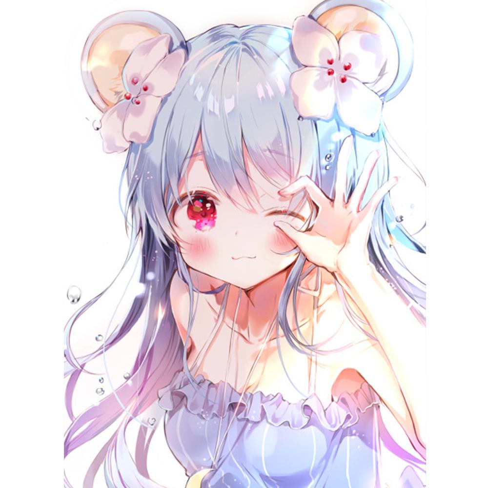 5d Алмазная картина Полный дрель Девушка Декор для дома Цветочная мозаика Изображение Стразы Подарок ручной работы