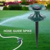 Garden Hose Guide Spike Ground Insert Hose Guide with Spin Top Spiked Hose Guide Aid Keeps Garden Hose Out of Flower Beds for Plant Protection