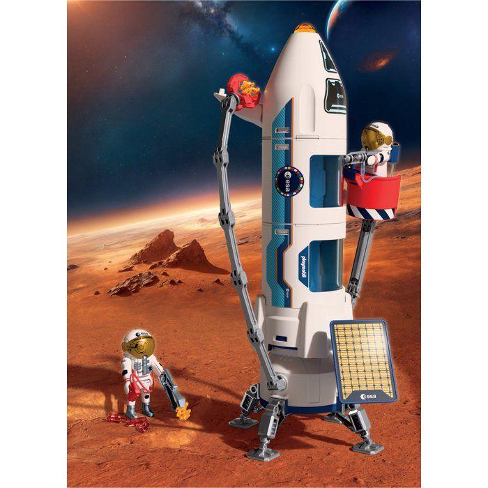 PLAYMOBIL 72011 Fusée d'exploration sur Mars de l'ESA, L'espace, 71 pièces, dès 4 ans