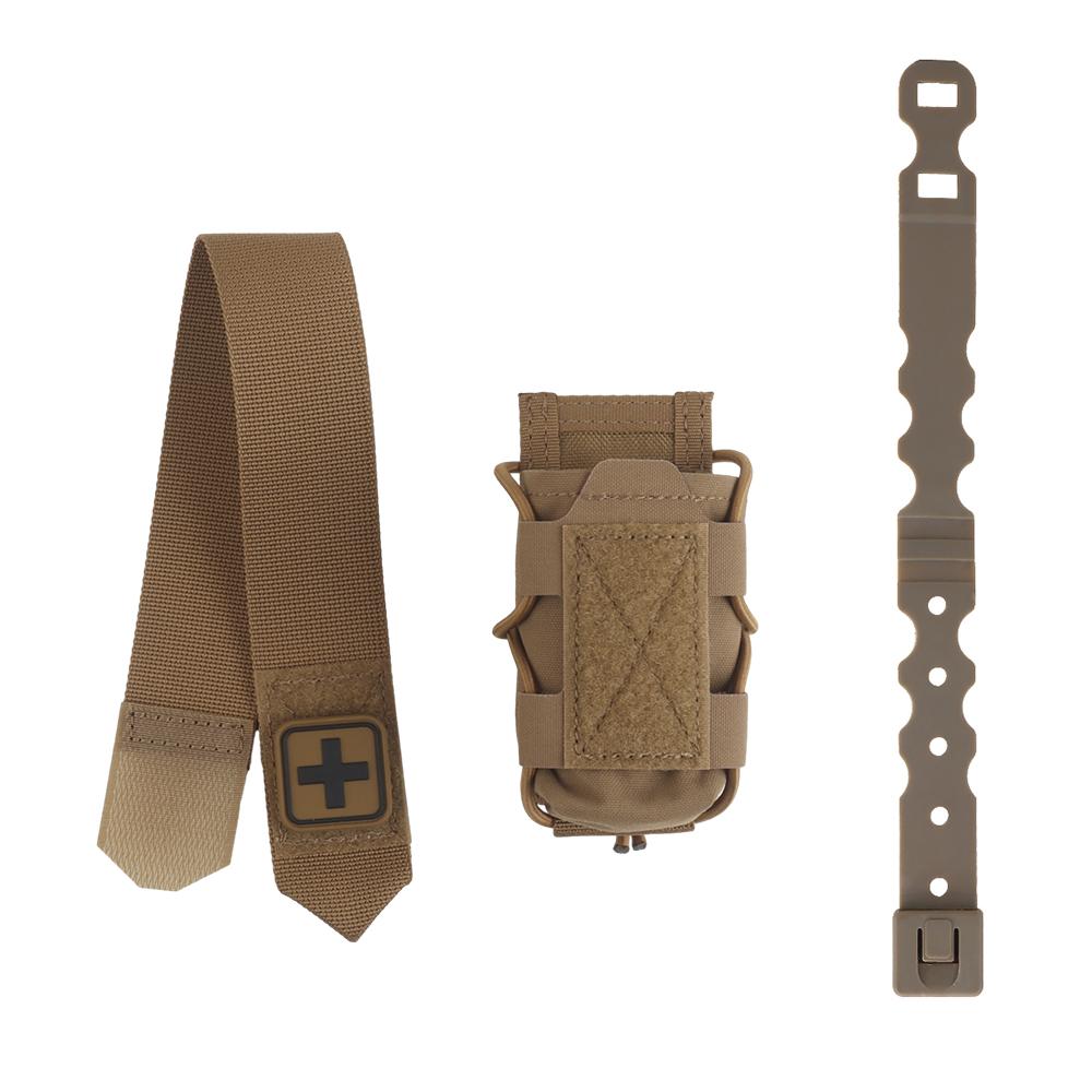 Universal Tourniquet Pouch Split Design Micro Trauma Outdoor First Aid Kit Flip-top Type Adapt To Belt Plate Carrier