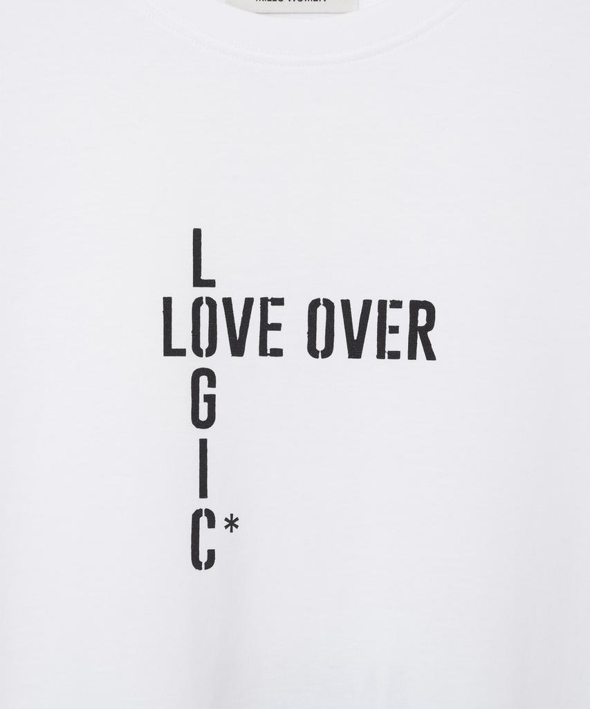 MILLO ЖЕНСКАЯ Футболка Love Logic Over [Белый]