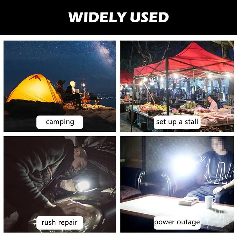 Led Type-C Rechargeable Light Bulb E27 20W 85-265V Emergency Bulb Hanging Camping Lamp For Tent Home Power Failure Porch