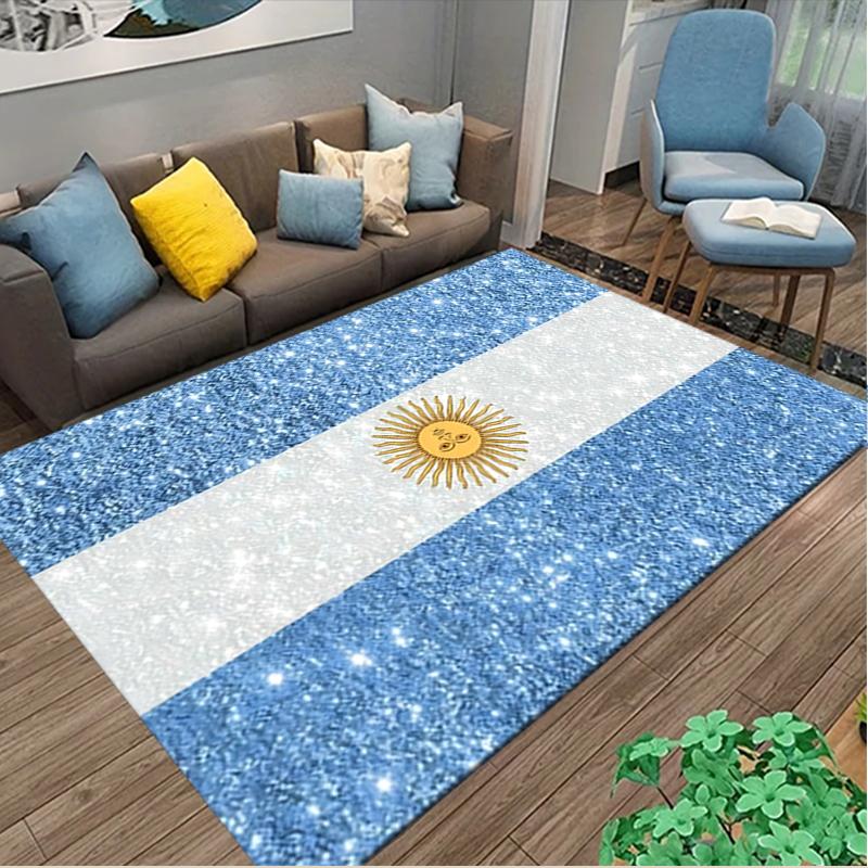 1pc Area Rug Appropriate for Office, Football Star Messi Carpet, Versatile Printed Chair Rug, Durable Home Sofa Carpet