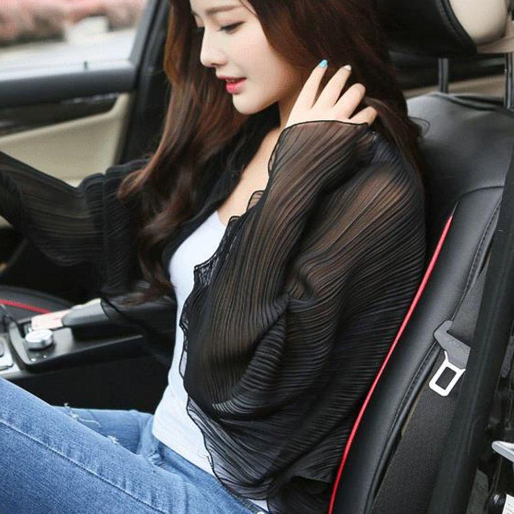 Women Chiffon Sun Block Protective Sun Protection Sleeves Arm Sleeves Shawl Scarf Driving Sleeves