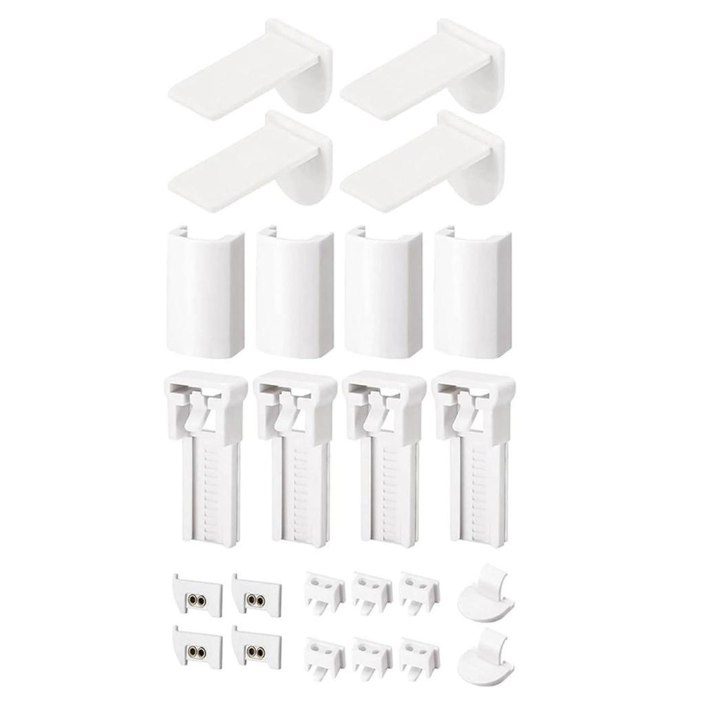 1 комплект кронштейнов для плиссированных жалюзи, комплекты аксессуаров, простая установка, зажим для рулонных штор, запасные части для ремонта оконных жалюзи