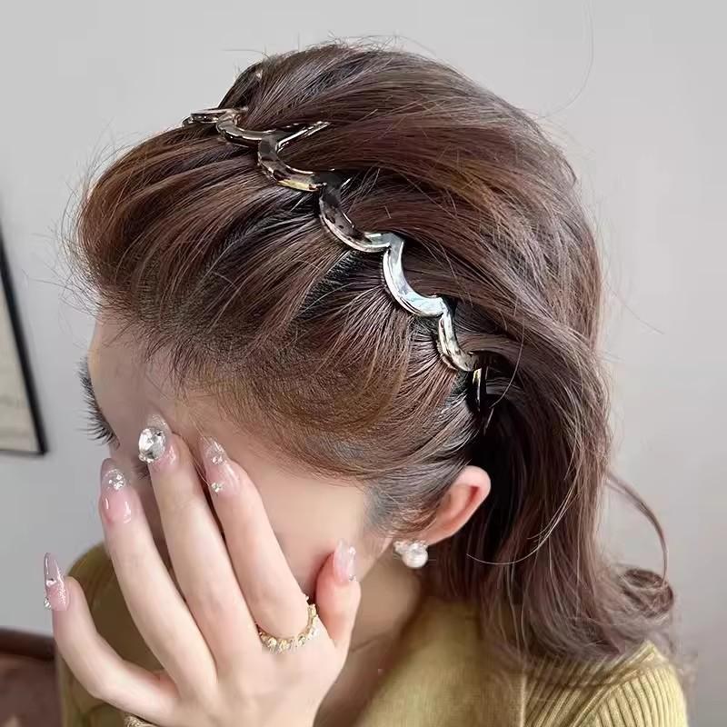 Fix Bangs Broken Hair Teethed Non-slip Amber Hair Bands For Women Girls Sweet Hair Ornament Headband Fashion Hair Accessories