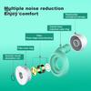 1 комплект беруш с шумоподавлением и насадками для ушей Моющиеся водонепроницаемые мягкие силиконовые многоразовые средства защиты органов слуха Работа для учебы Спящий Плавание Бесшумный