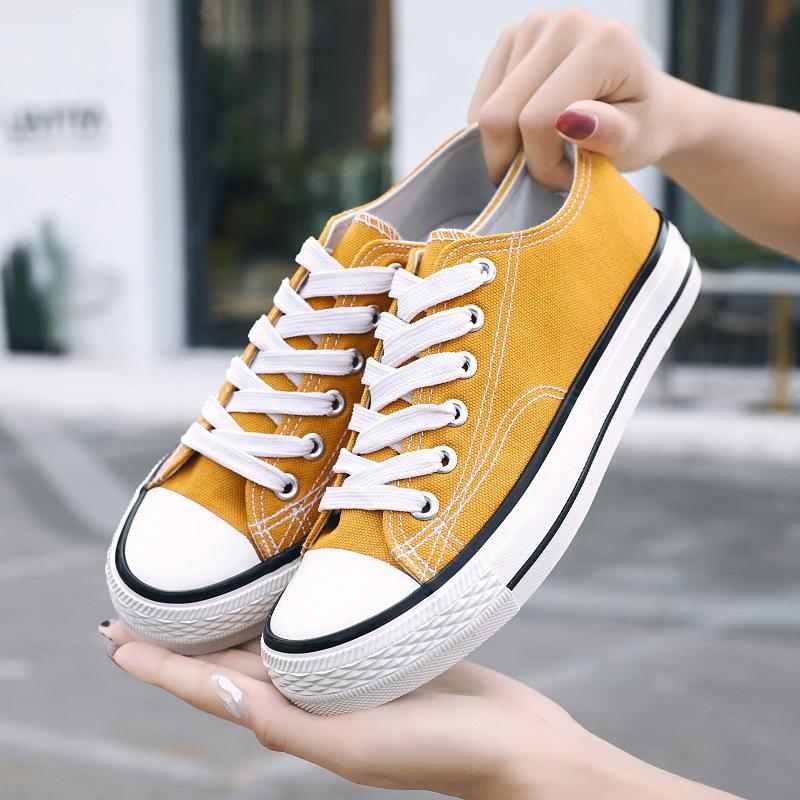 Spring and Autumn New Low-top Men's Shoes Classic Canvas Shoes Male Students Trend Board Shoes Korean Version Versatile Little White Shoes Male