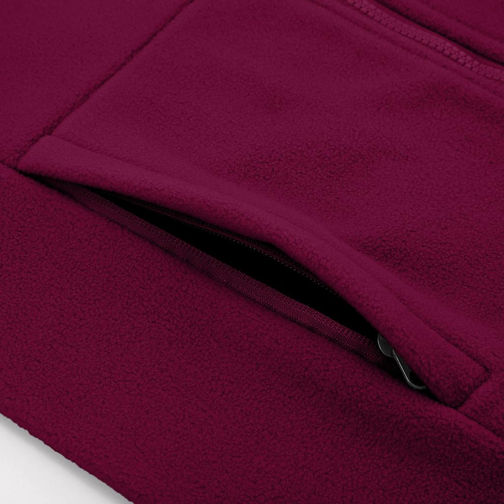 Women's And Winter Fashion Fleece Warm Long-Sleeved Zipper Jacket