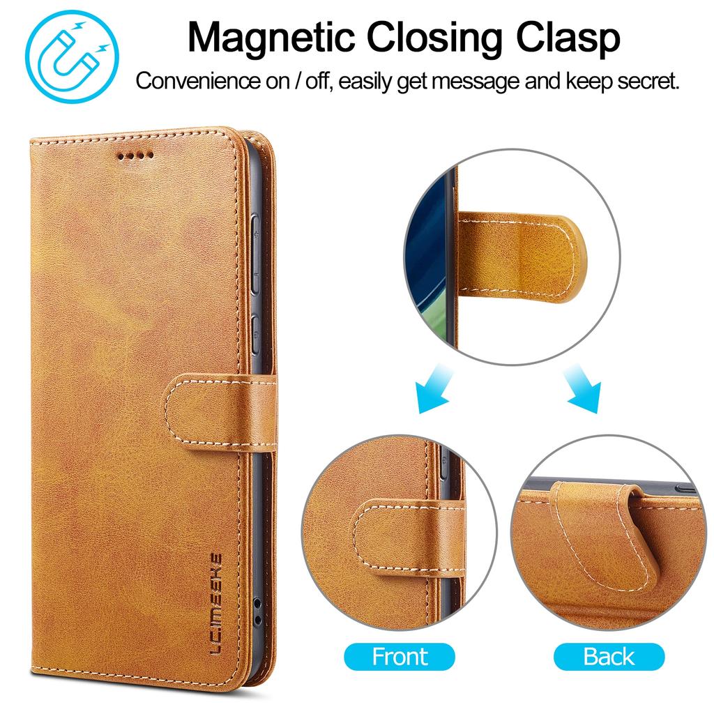LC.IMEEKE Чехол для Honor X50 5G из искусственной кожи с текстурой теленка, подставка, кошелек, чехол для телефона