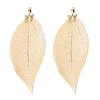 2x позолоченные подвески из натуральных листьев, очаровательные украшения для изготовления ювелирных изделий, подарочное золото