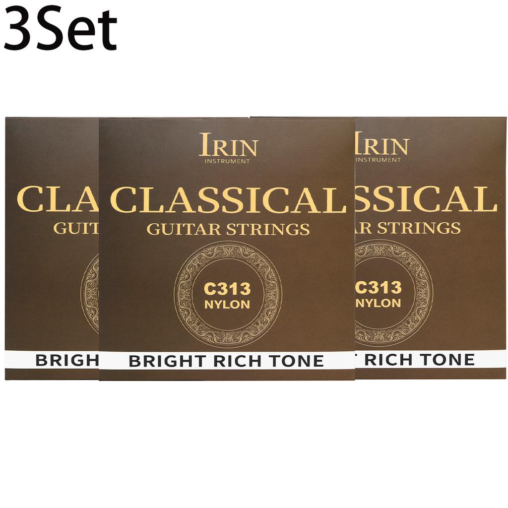 6 Pcs Strings Classical Guitar Strings Black Clear Nylon Guitarra Strings Sliver Plated Copper Wound String Guitar Accessories