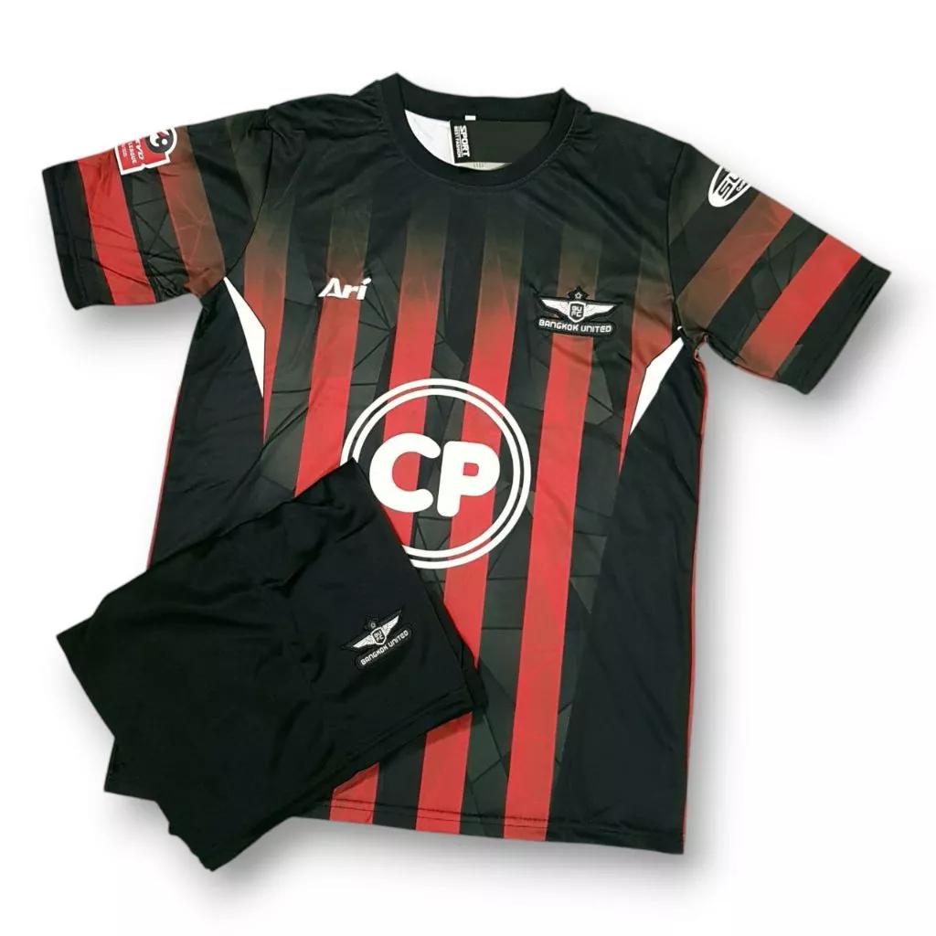 Футбольная лига Таиланда, футбольный клуб FC United TEAM, футболка с круглым вырезом, унисекс, для мужчин и женщин, быстросохнущая, дышащая, с коротким рукавом, униформа с принтом