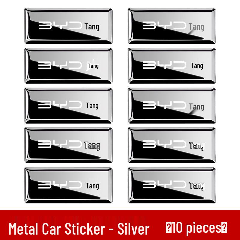 Decorative Metal Emblem Sticker for BYD Tang EV/PRO/PLUS/L Cars - Modified Door Handle Design