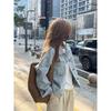 2024 Spring/Autumn Women's European-Style Retro Denim Jacket - Korean Loose Fit