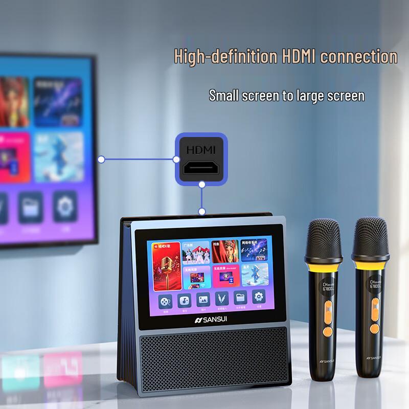 Портативная система караоке KTV SANSUI W200, штепсель CN (адаптер в комплекте)