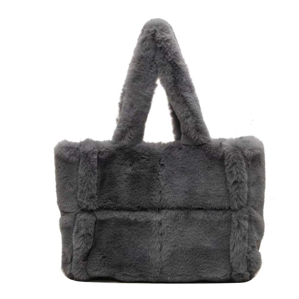 Большая вместимость Niche Plush Tote Bag Модная женская сумка Trend Portable Shoulder