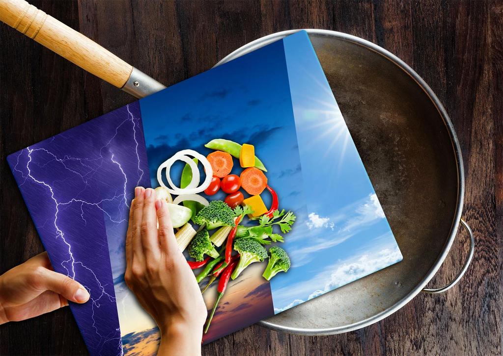 GLASS CUTTING BOARD 52x40 WEATHER
