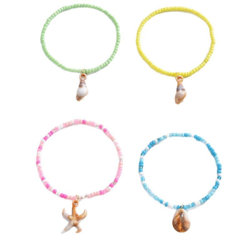 Богемский браслет из рисовых бусин, украшения из ракушек, женский браслет с морской звездой, нишевые высококлассные украшения в стиле легкой роскоши