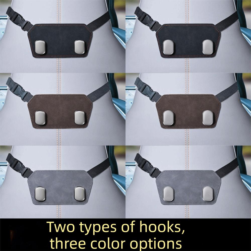 Double Hook Car Headrest Hook Wear-Resistant Hanging Headrest Bag Holder Car Rear Seat